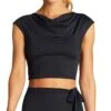 Vitamin A Celia Cap Sleeve Top In Black -Meer Traum Geschaft 2RG ECB F