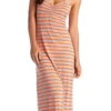 Vitamin A Erica Heather Stripe Maxi Dress In Clementine -Meer Traum Geschaft 33DHCT 2567