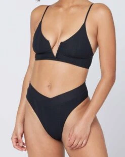 Pointelle Rib Siren Bikini Top -Meer Traum Geschaft 5908029 PTSNT21 BLK PTCUB21 BLK DETAIL 1 0b77f5ae 5560 4a52 8386 82a936bb1b44