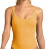Vitamin A EcoRib Leah One Piece Swimsuit In Marigold -Meer Traum Geschaft 76M ERM 1270 Front