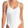 Vitamin A EcoRib Leah One Piece Swimsuit In White -Meer Traum Geschaft 76M ERW 3119 Front