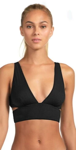 Vitamin A EcoRib Nicole Bikini Top In Black 8 Vitamin A EcoRib Nicole Bikini Top In Black -Meer Traum Geschaft 915T ERB 167BF ERB 0210 T2