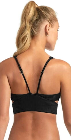 Vitamin A EcoRib Nicole Bikini Top In Black 9 Vitamin A EcoRib Nicole Bikini Top In Black -Meer Traum Geschaft 915T ERB 167BF ERB BACK 0226 T3