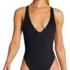 Vitamin A EcoLux Alana One Piece Swimsuit In Black -Meer Traum Geschaft 929M ECB 2392 F1