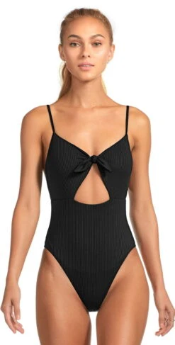 Vitamin A EcoRib Alma One Piece Swimsuit In Black