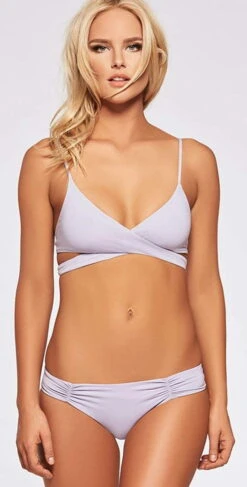 L Space Rocky Wrap Bikini Top In Ice