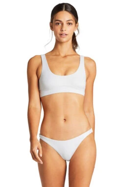 Vitamin A Sienna EcoRib Bikini Tank Top In White