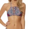 Red Carter Tribal Daze Strappy High Neck Halter Top RCTD117216-PLM/MLT -Meer Traum Geschaft Red Carter Tribal Daze Strappy High Neck Bikini TOP RCTD117216 BOTTOM RCTD117719 PLUM MULTI SIDE 1 FRONT 982cb517 7d4e 426d 8086 d1abf3683426
