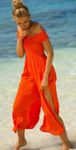 L Space Sao Paulo Romper In Poppy SAPJU18-POP -Meer Traum Geschaft SAPJU18 POP 1