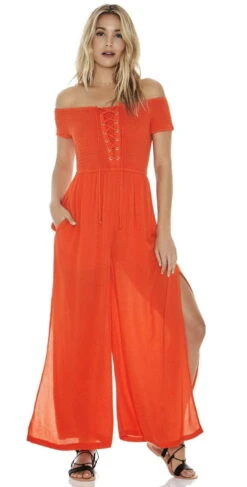 L Space Sao Paulo Romper In Poppy SAPJU18-POP