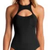 Vitamin A EcoLux Alexa High Neck One Piece In Black 82M ECB -Meer Traum Geschaft Vitamin A Black Ecolux High neck maillot 82M ECB 053 8294c76d 394b 4c9a b5a7 ed849da8fc06