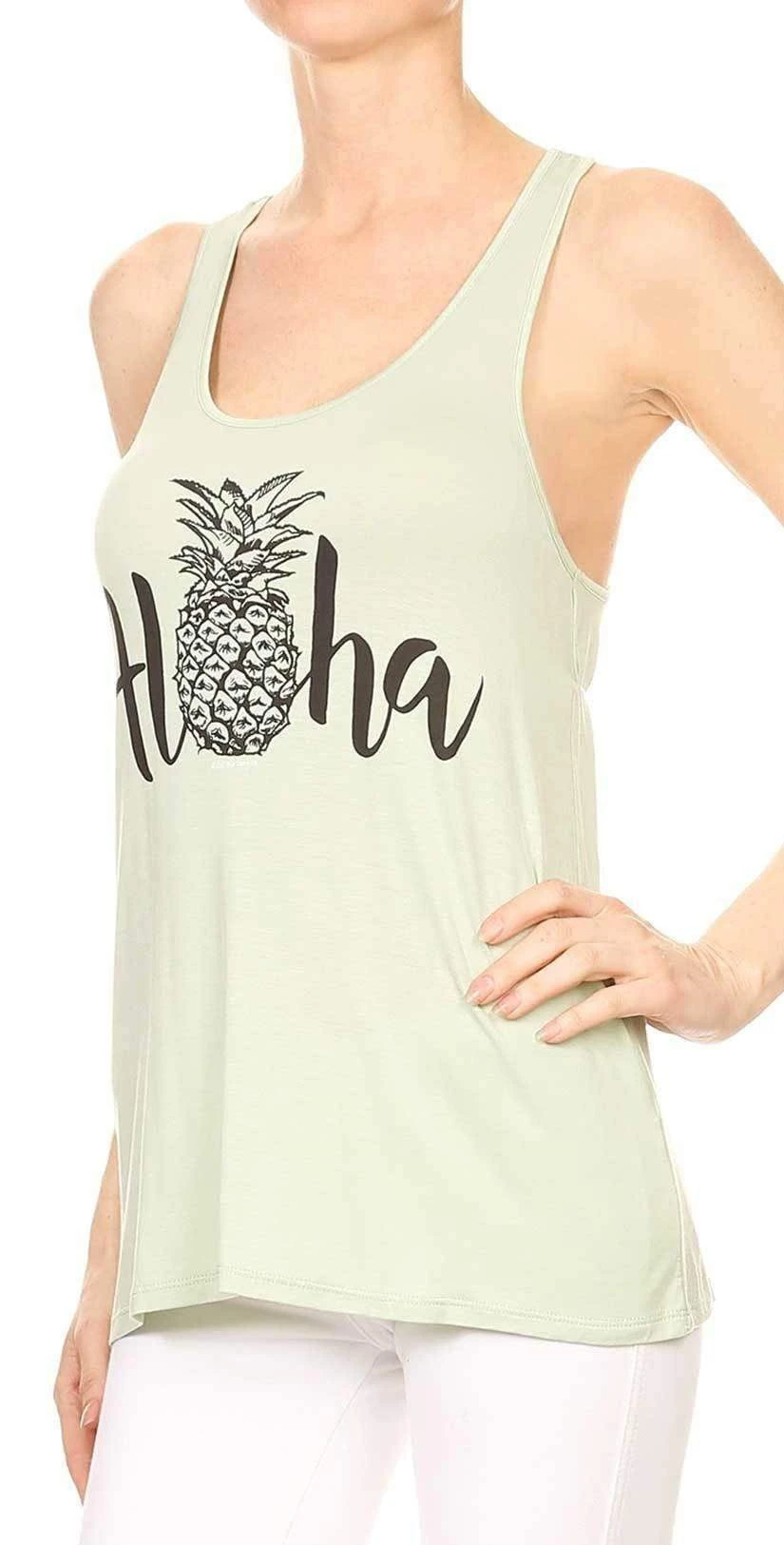 Bear Dance Aloha Tee With Pineapple In Light Green G1024 5 Bear Dance Aloha Tee With Pineapple In Light Green G1024 – Bild 3