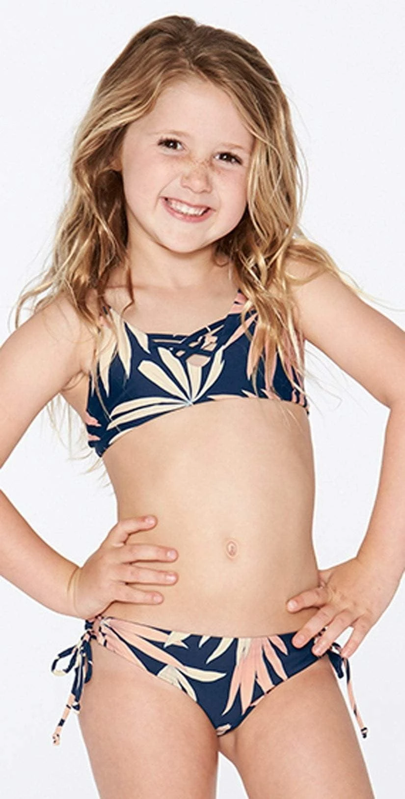 L Space Girls JoJo Bikini Set In Polynesian Palm BLPPS18-NVY 3 L Space Girls JoJo Bikini Set In Polynesian Palm BLPPS18-NVY