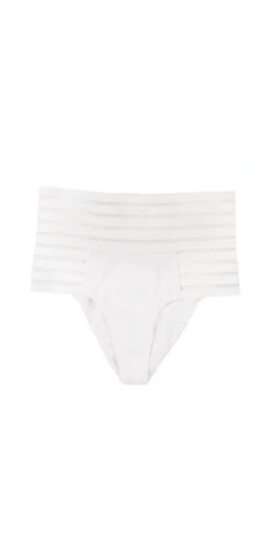 Beach Bunny Sheer Addiction High Waist Bikini Bottom In White -Meer Traum Geschaft bottomsheer addiction b16125t1b0 white prod 1 4 1