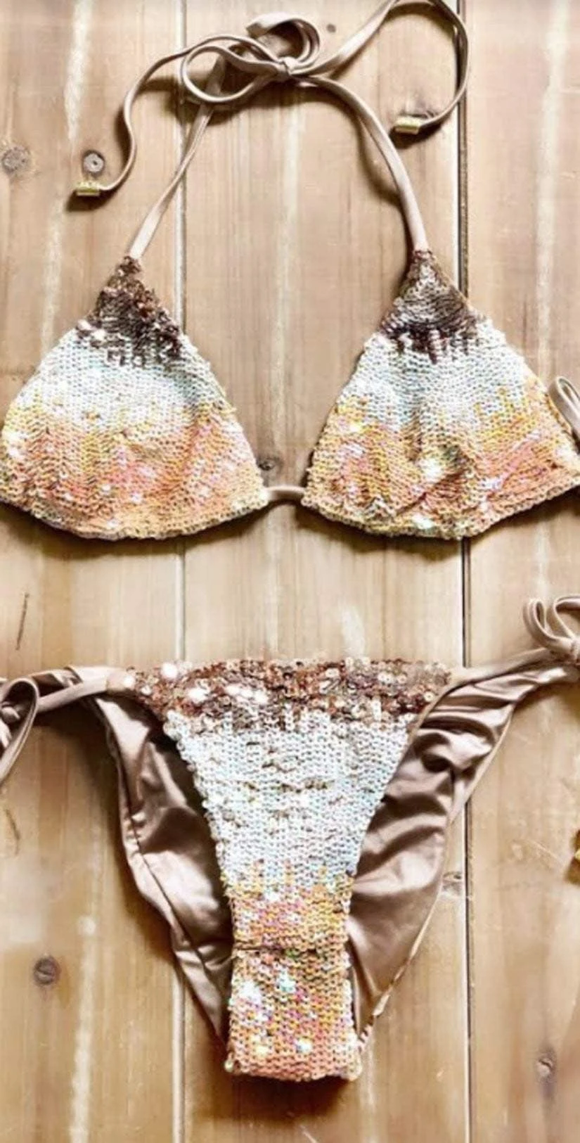 Beach Bunny Ariel Triangle Bikini Top In Blush 5 Beach Bunny Ariel Triangle Bikini Top In Blush – Bild 3