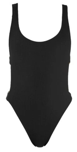 L Space Mayra One-Piece In Black RHMYMC18-BLK -Meer Traum Geschaft front view black one pieceRHMYMC18 BLK 1