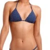 Vitamin A Gia Reversible Triangle Bikini Top In Rumba Dots -Meer Traum Geschaft front47TR RDB 900B RDB 3352 T1