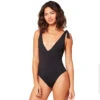 L*Space Isabella One Piece In Black -Meer Traum Geschaft isb.1