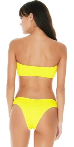 L Space Whiplash Pucker Up Bikini Bottom In Yellow PKWPB18-CAY