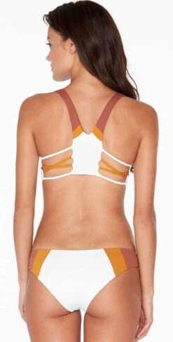 L Space Mia Color Block Bottom In White CBMAC18-WHT