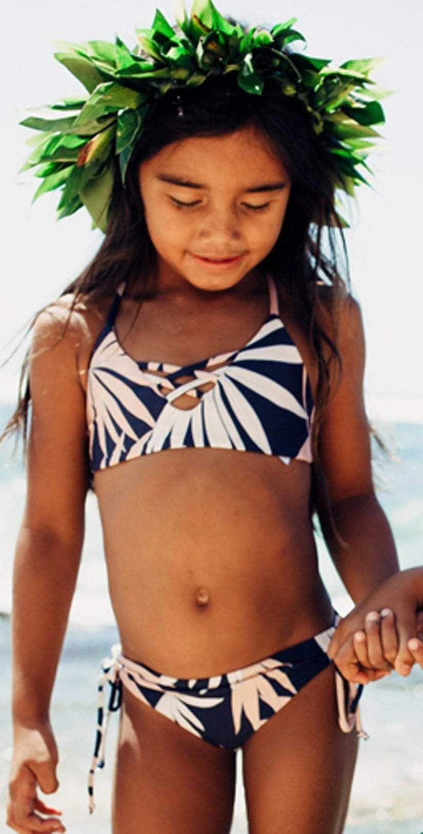 L Space Girls JoJo Bikini Set In Polynesian Palm BLPPS18-NVY 5 L Space Girls JoJo Bikini Set In Polynesian Palm BLPPS18-NVY – Bild 3