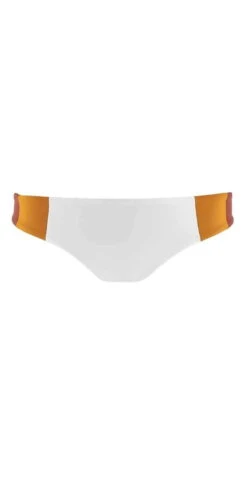 L Space Mia Color Block Bottom In White CBMAC18-WHT -Meer Traum Geschaft lspacecCBMAC18 WHT