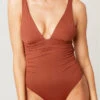 L Space Sydney One Piece In Tobacco -Meer Traum Geschaft lssymc20tob