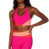 Beach Riot Norah Top In Magenta Coral -Meer Traum Geschaft maco1