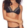 Beach Bunny Sheer Addiction Triangle Bikini Top In Black -Meer Traum Geschaft sheer addiction b16125t1b1 black 2 3